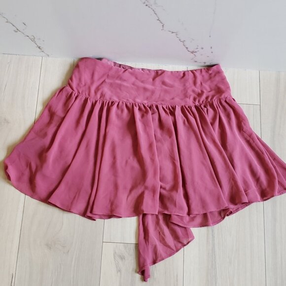Free People Tattered Romance Mini Skirt Pink Size 10 Coquette Soft Girl Y2K - Picture 2 of 5